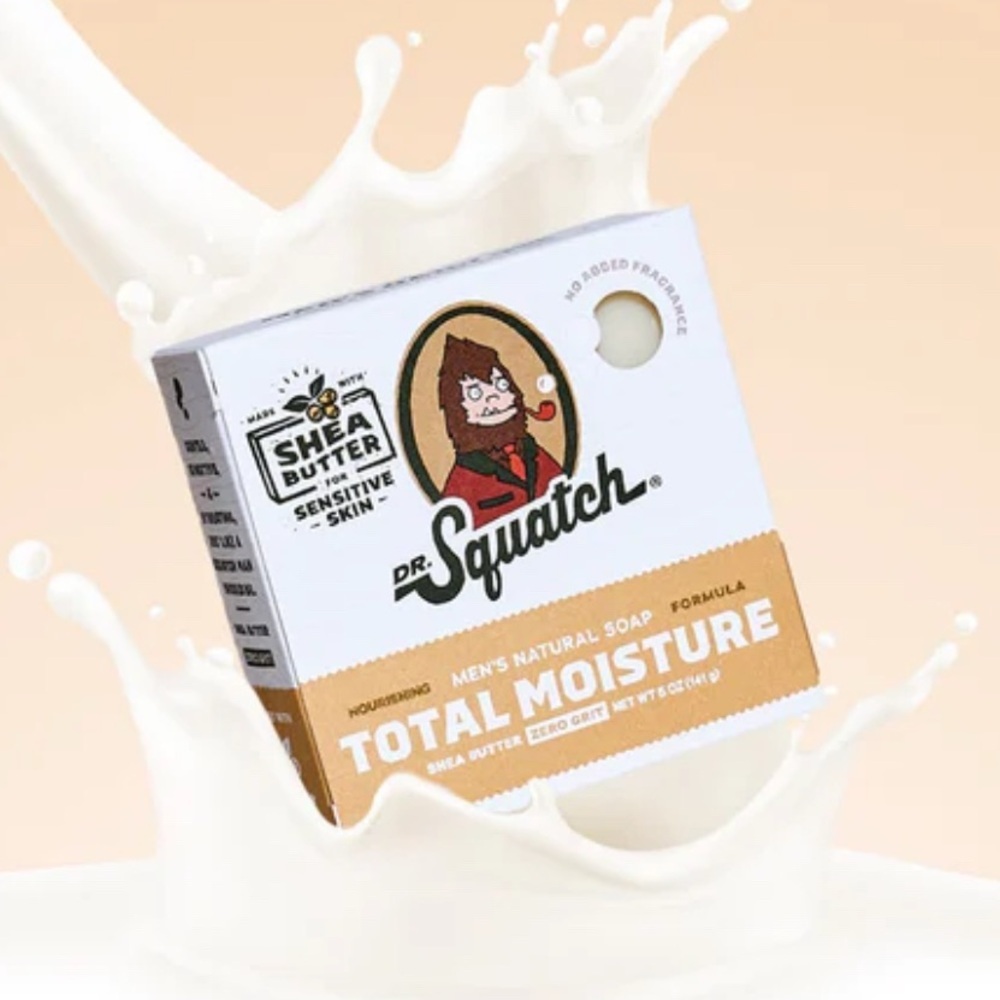 NWT, Dr. Squatch Men’s Total Moisture Bar soap, shea butter formula, 5 OZ(141g)